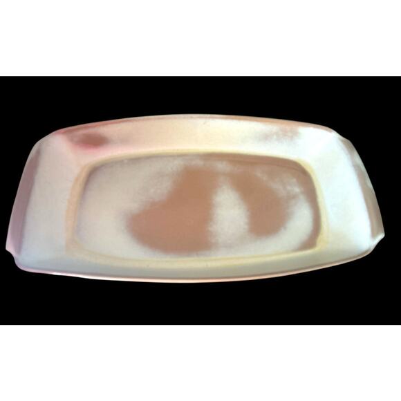 Vintage RARE Frankoma Pottery 19.5"x10" Prairie Green Brown Serving Platter 5QS - Picture 2 of 6